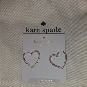 Kate Spade Pave Heart Earrings